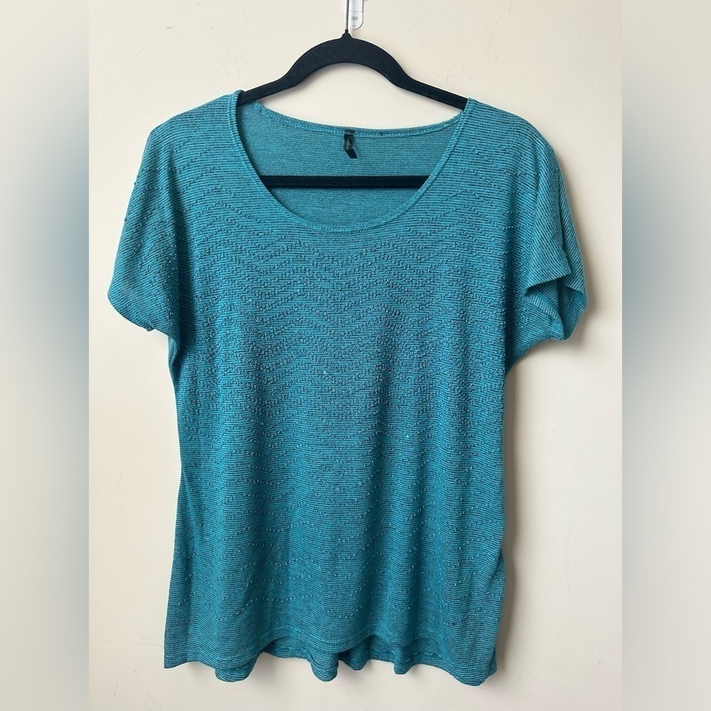 Bleeker & McDougal Turquoise Top Size Small  Knit Top Lightweight